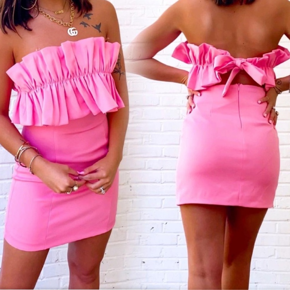 DO+BE hot pink dress. Size small. Worn once